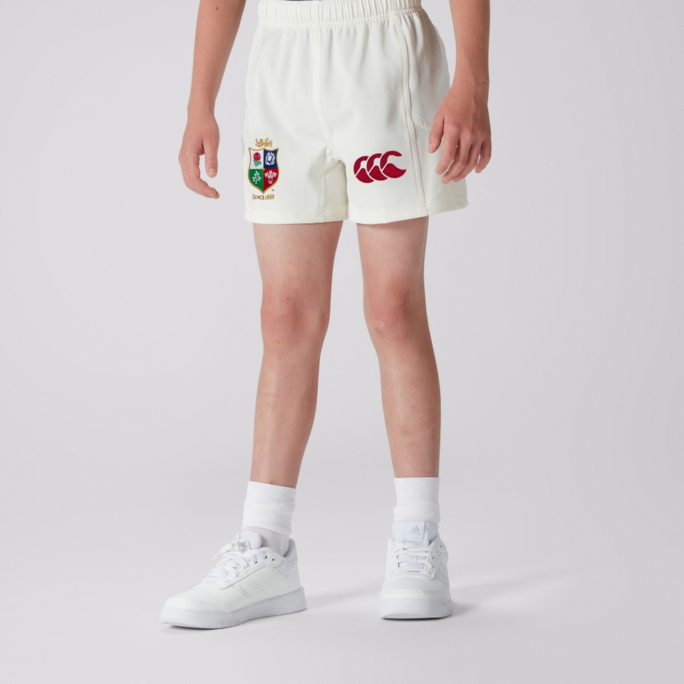 JUNIOR UNISEX BRITISH & IRISH LIONS REPLICA MATCH SHORTS WHITE