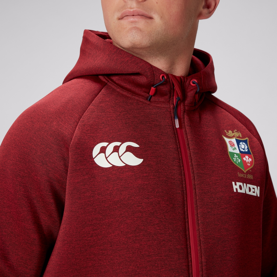 MENS BRITISH & IRISH LIONS EVEREST HOODY RED