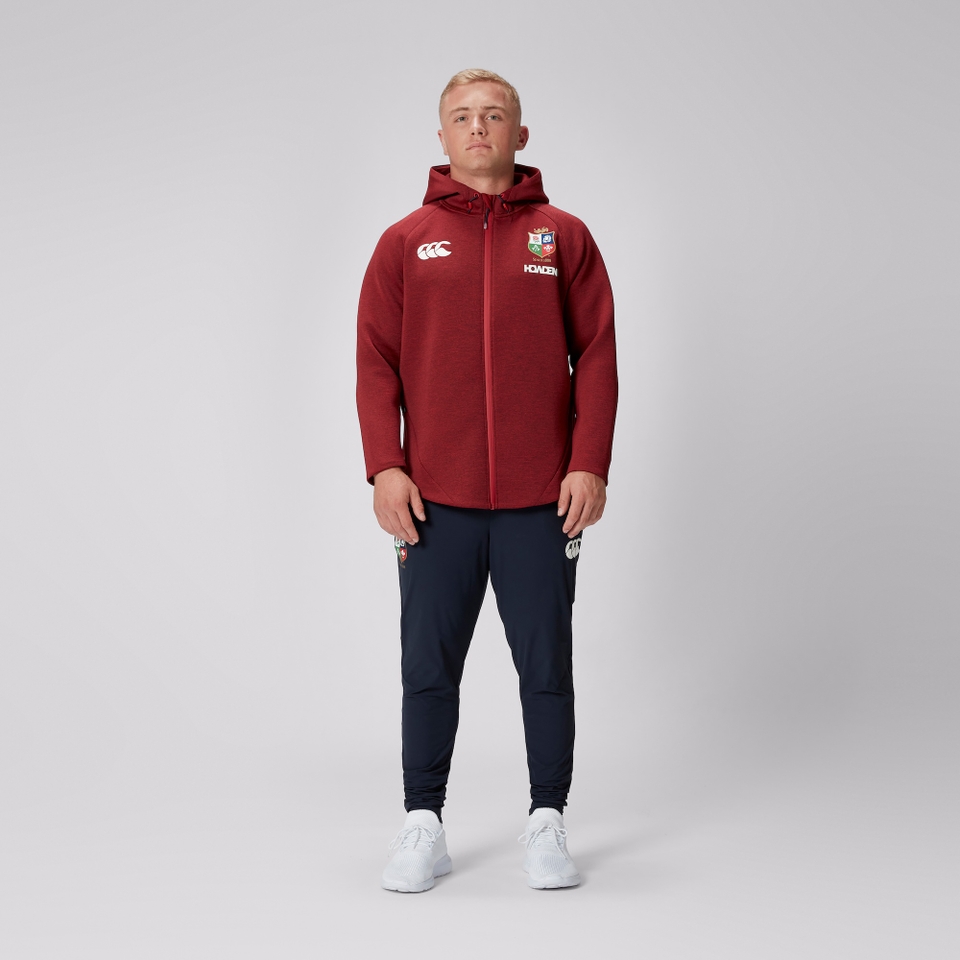 MENS BRITISH & IRISH LIONS CCC EVEREST HOODIE RED