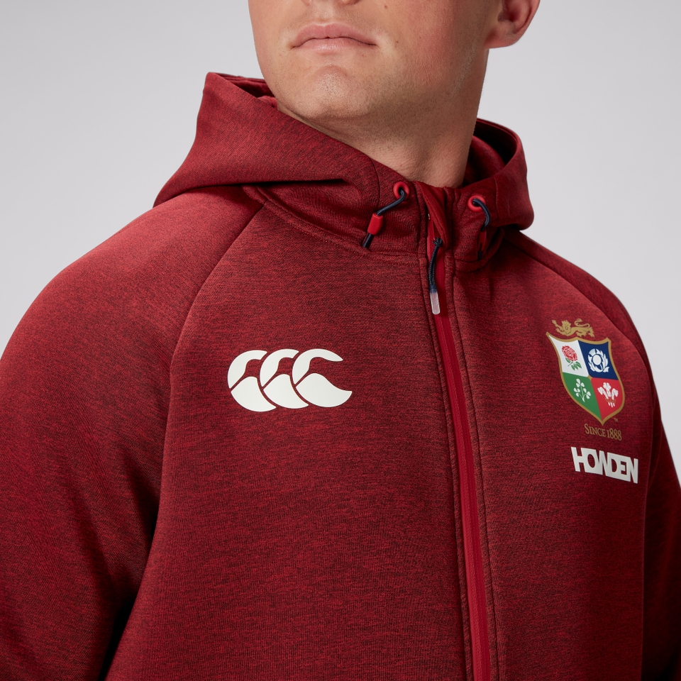 MENS BRITISH & IRISH LIONS CCC EVEREST HOODIE RED