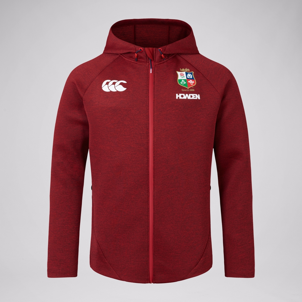 MENS BRITISH & IRISH LIONS EVEREST HOODY RED