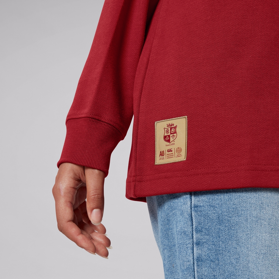 ADULT UNISEX BRITISH & IRISH LIONS CLASSIC LONG SLEEVE JERSEY RED