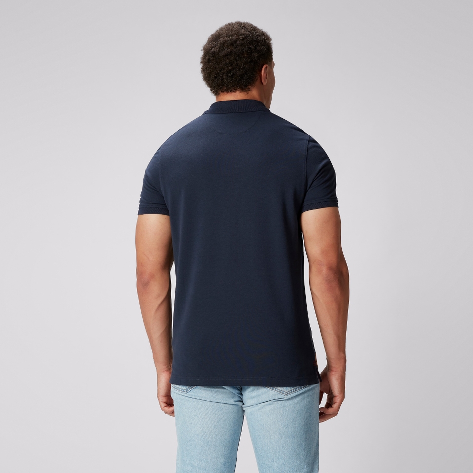 MENS BRITISH & IRISH LIONS CCC PIQUE POLO BLUE