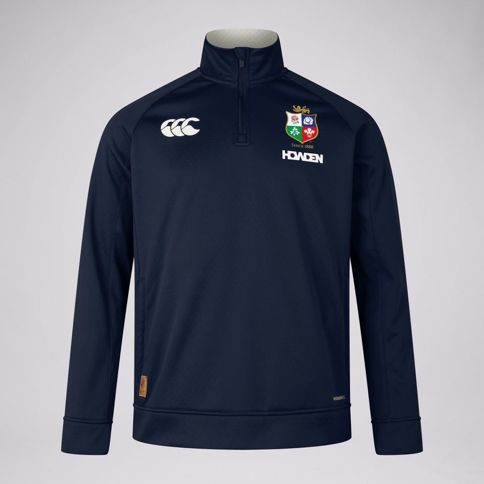 MENS BRITISH & IRISH LIONS 1/4 ZIP FLEECE NAVY