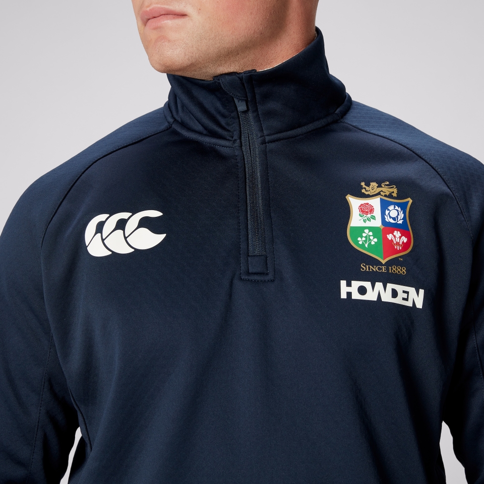 MENS BRITISH & IRISH LIONS CCC QUARTER-ZIP FLEECE BLUE