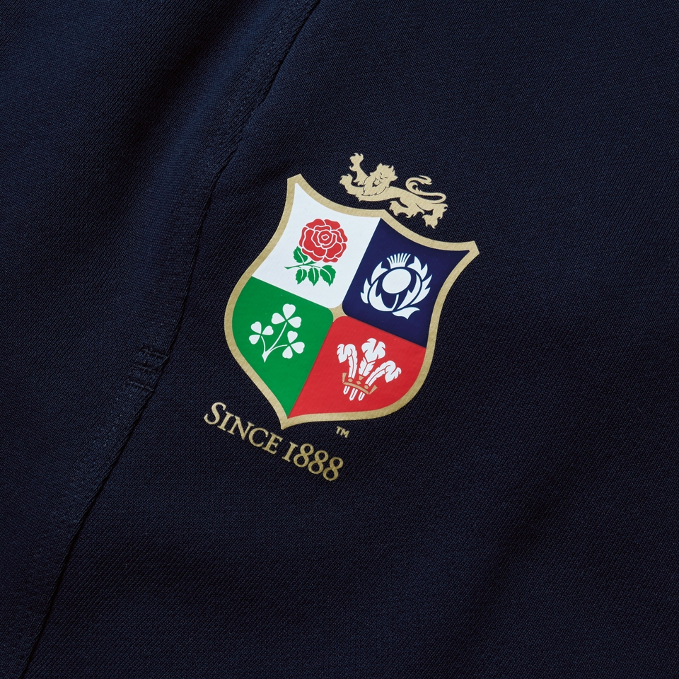 MENS BRITISH & IRISH LIONS FLEECE SHORTS NAVY