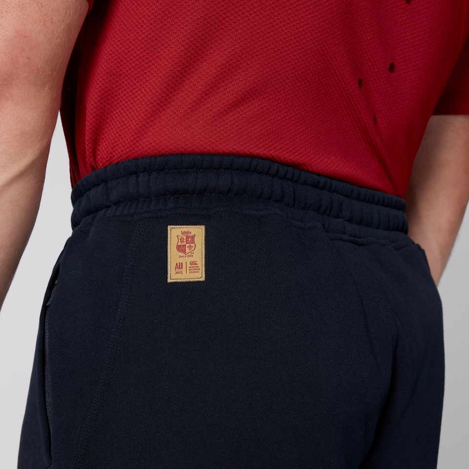 MENS BRITISH & IRISH LIONS FLEECE SHORTS NAVY