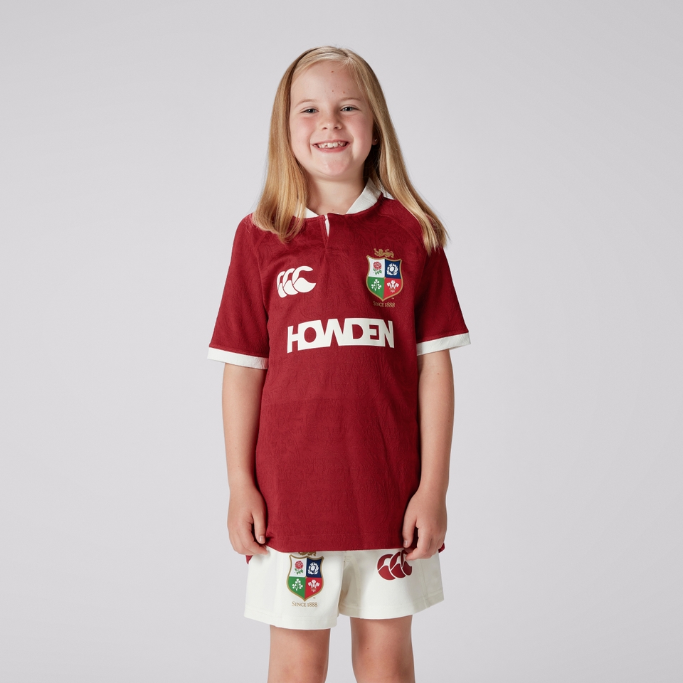 JUNIOR UNISEX BRITISH & IRISH LIONS REPLICA JERSEY RED