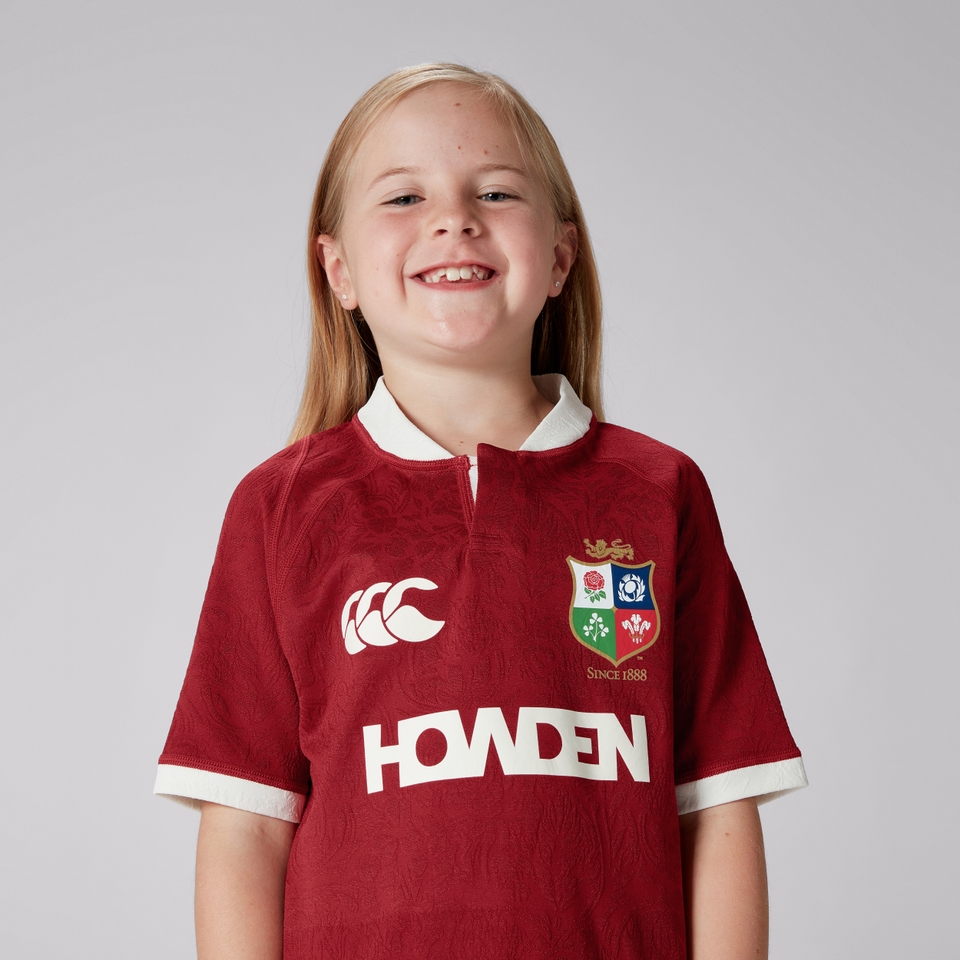 JUNIOR UNISEX BRITISH & IRISH LIONS REPLICA JERSEY RED