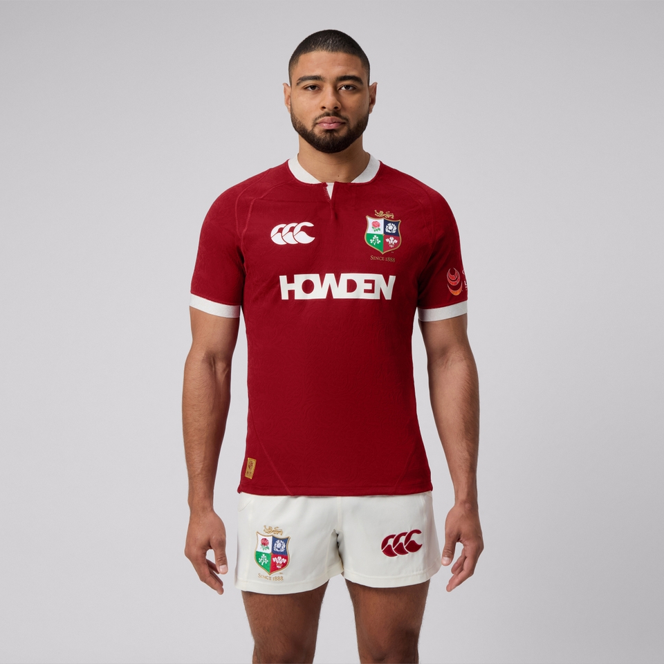 MENS BRITISH & IRISH LIONS PLAYERS JERSEY RED