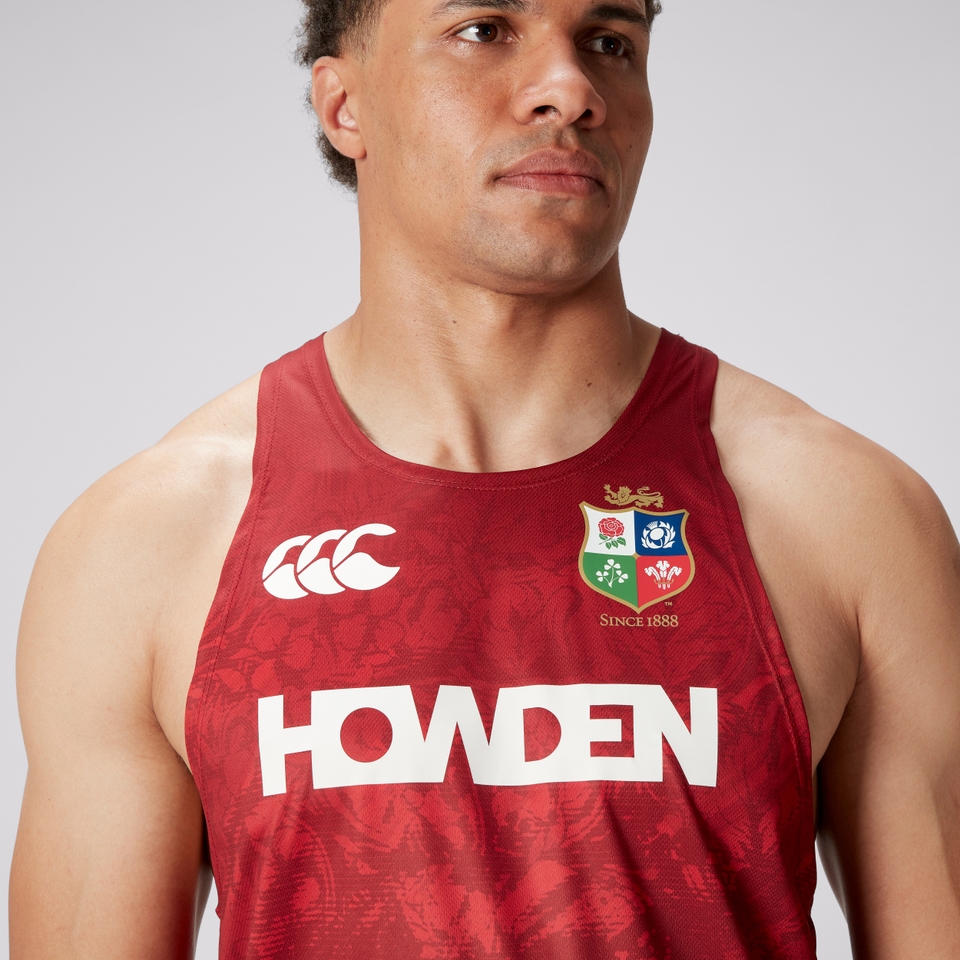 MENS BRITISH & IRISH LIONS SINGLET RED