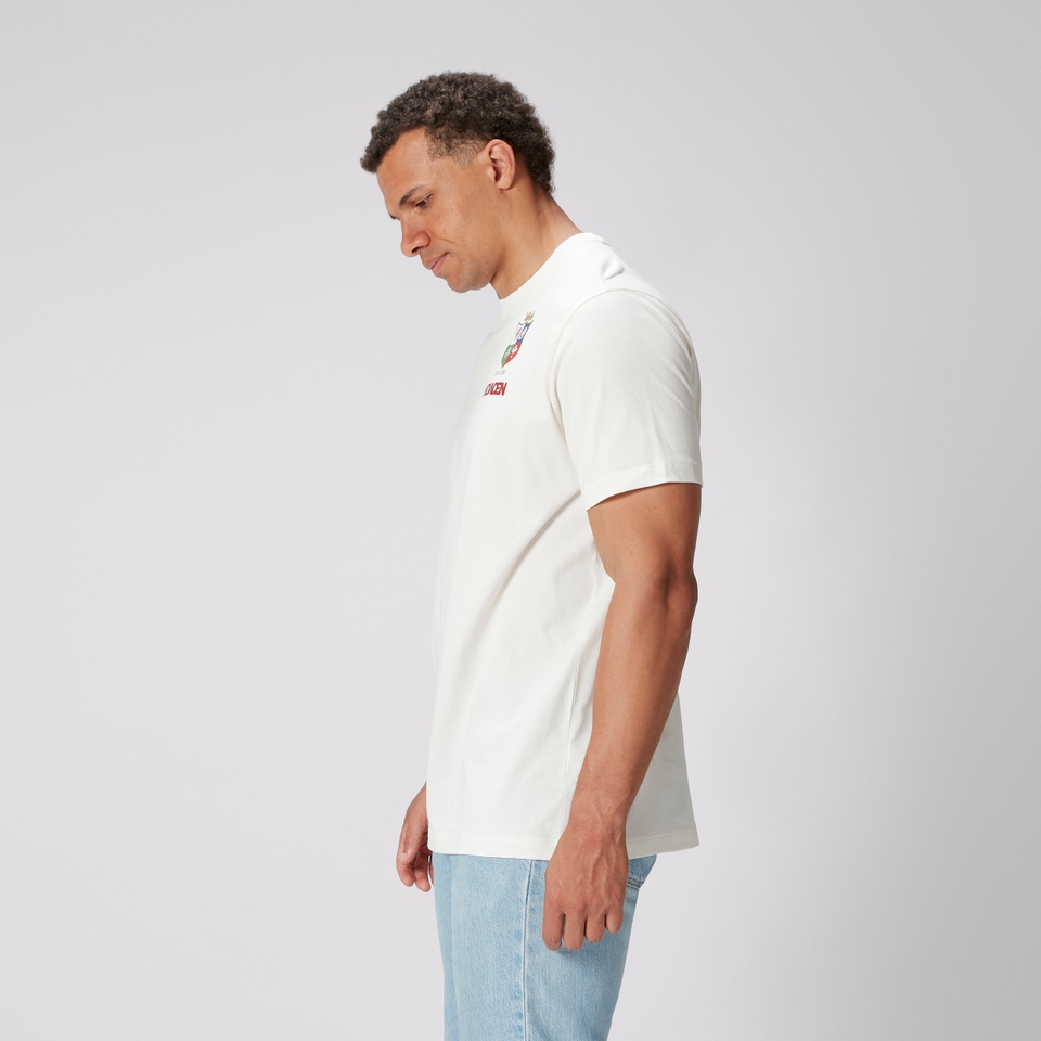 MENS BRITISH & IRISH LIONS COTTON JERSEY TEE CREAM
