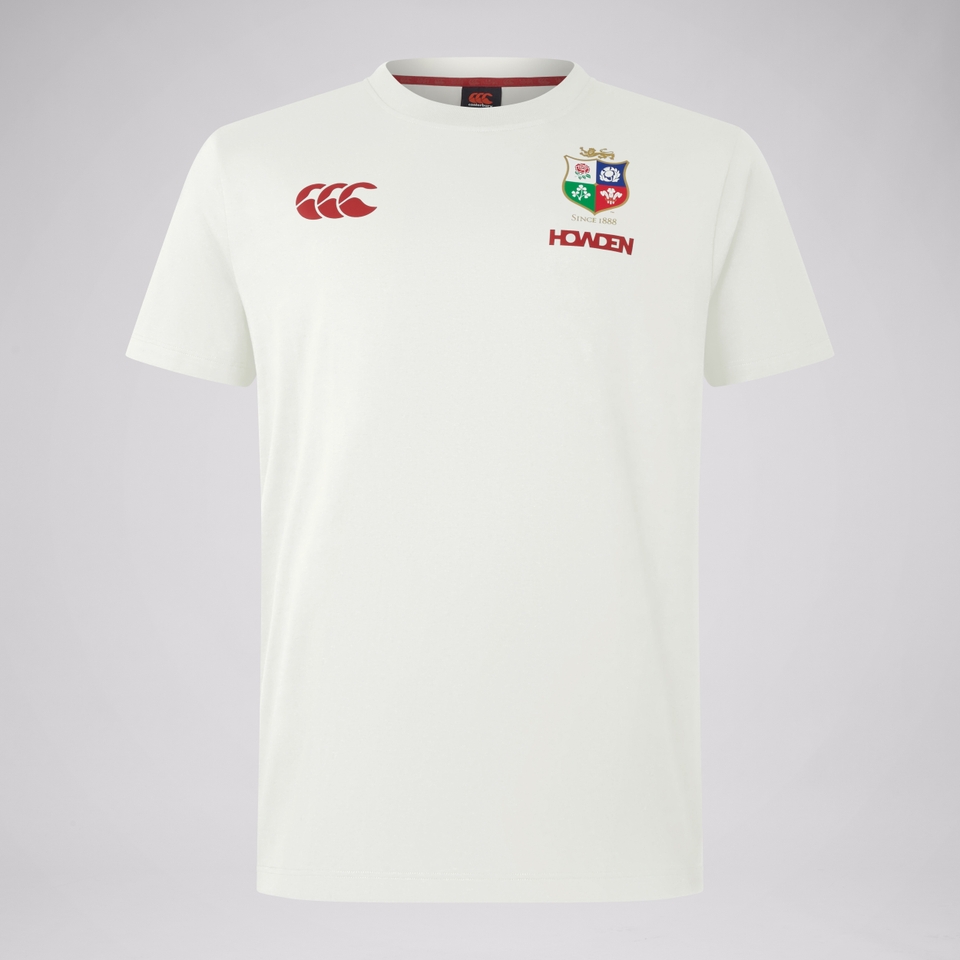 MENS BRITISH & IRISH LIONS COTTON JERSEY TEE CREAM