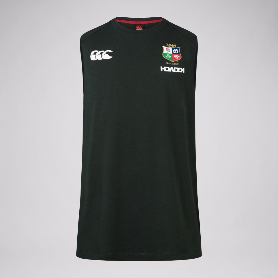 MENS BRITISH & IRISH LIONS COTTON TANK GREEN