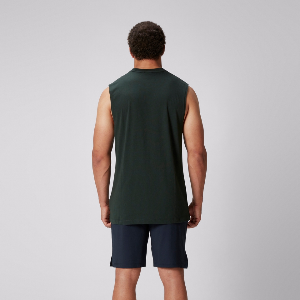 MENS BRITISH & IRISH LIONS COTTON TANK GREEN