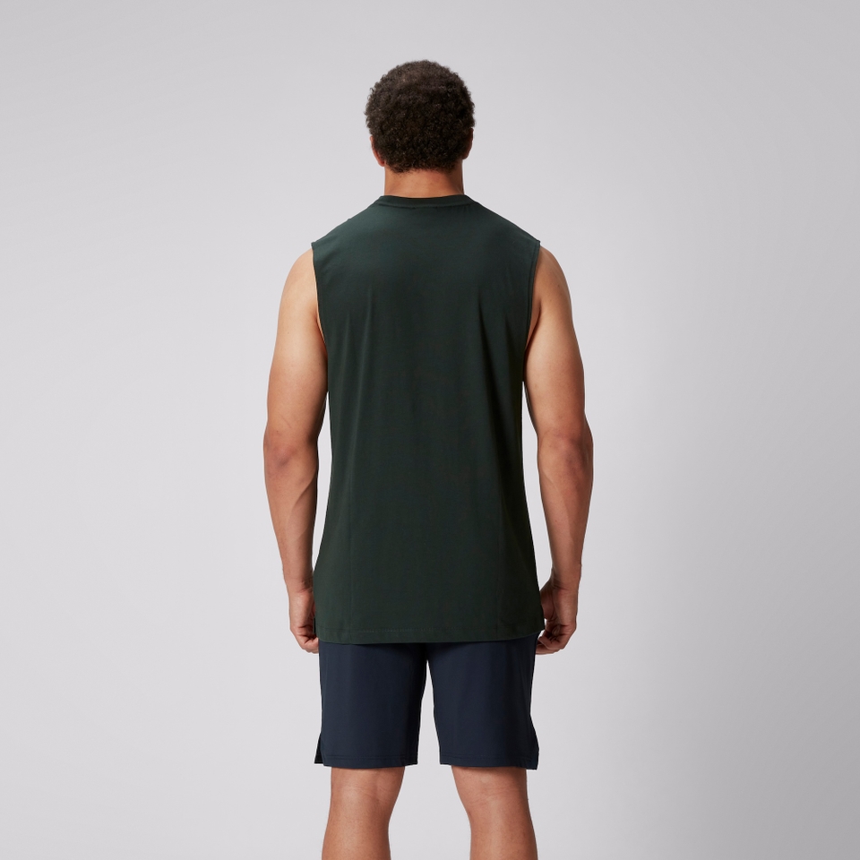 MENS BRITISH & IRISH LIONS CCC COTTON SINGLET GREEN