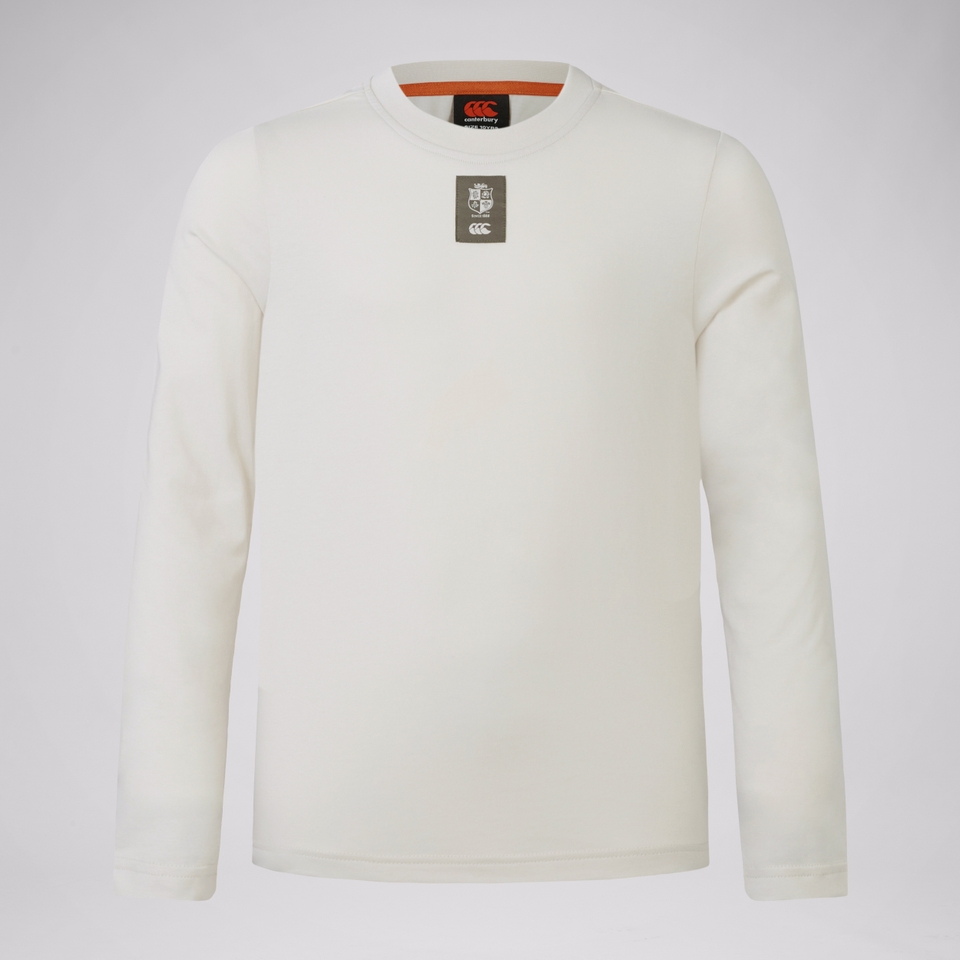 JUNIOR UNISEX BRITISH & IRISH LIONS OUTBACK LONG SLEEVE TEE WHITE