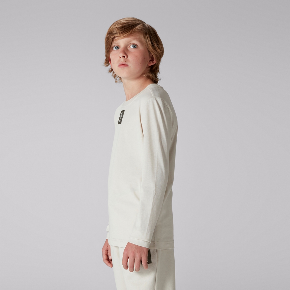 JUNIOR UNISEX BRITISH & IRISH LIONS OUTBACK LONG SLEEVE TEE WHITE