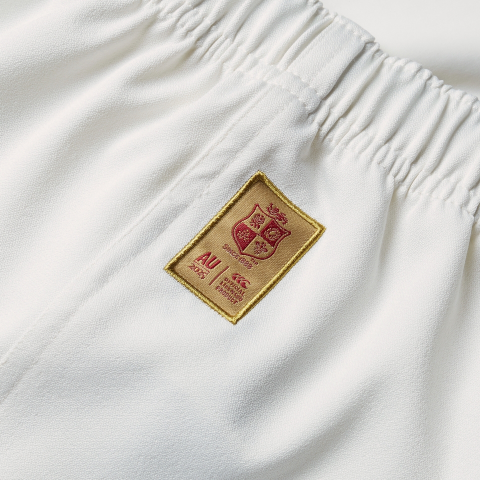 ADULT BRITISH & IRISH LIONS REPLICA MATCH SHORTS OFF WHITE