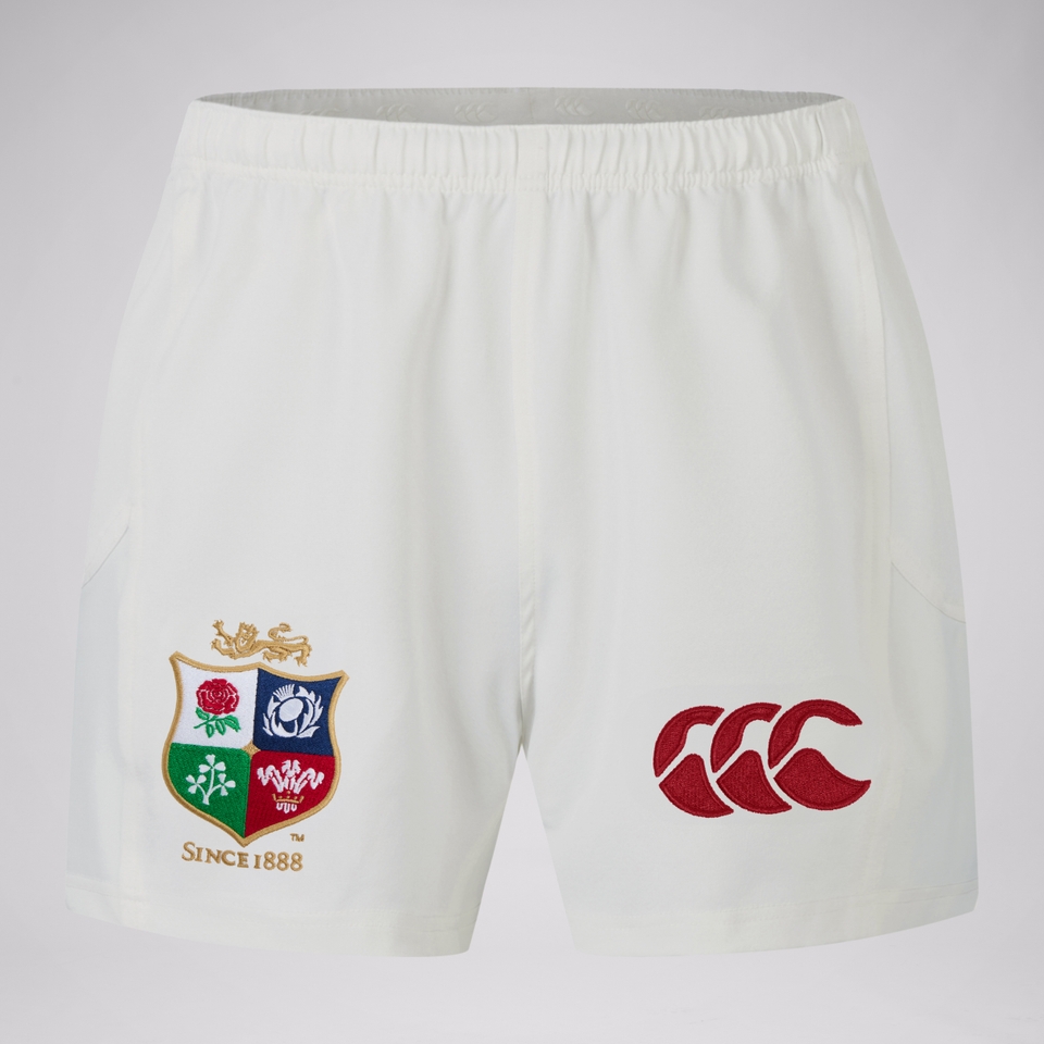 ADULT BRITISH & IRISH LIONS REPLICA MATCH SHORTS OFF WHITE
