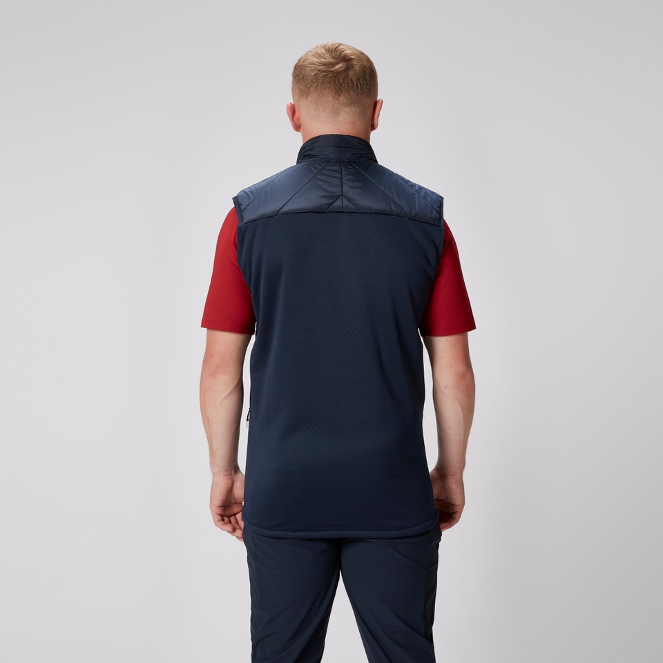 MENS BRITISH & IRISH LIONS MICROLIGHT GILET NAVY