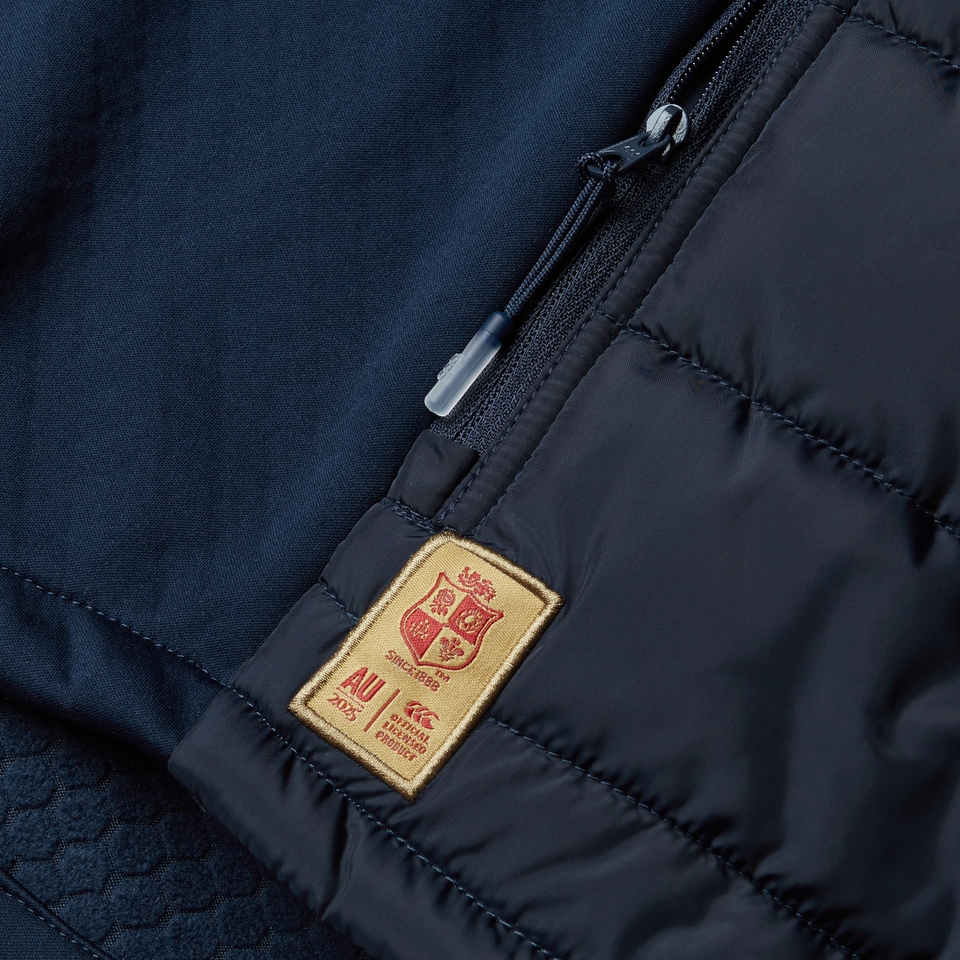 MENS BRITISH & IRISH LIONS MICROLIGHT GILET NAVY