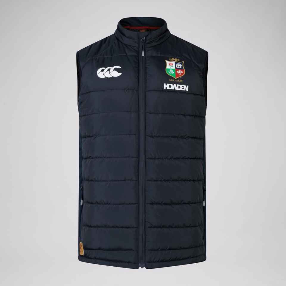MENS BRITISH & IRISH LIONS MICROLIGHT GILET NAVY