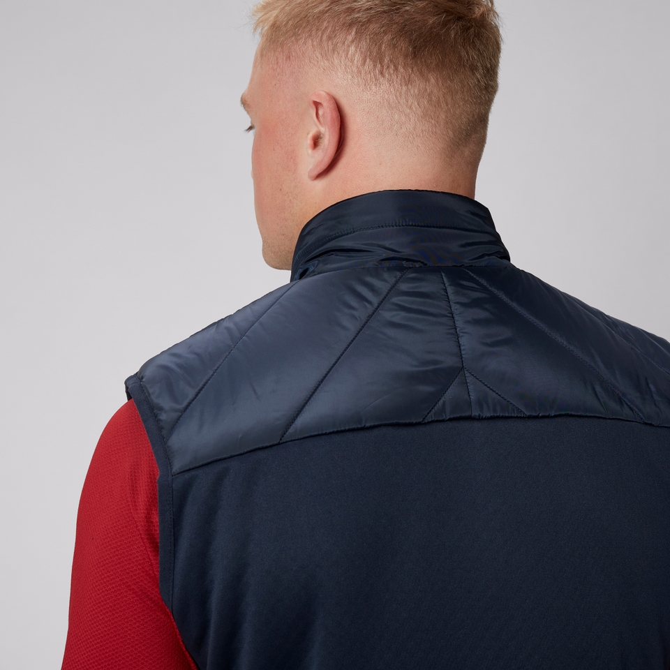 MENS BRITISH & IRISH LIONS MICROLIGHT GILET NAVY