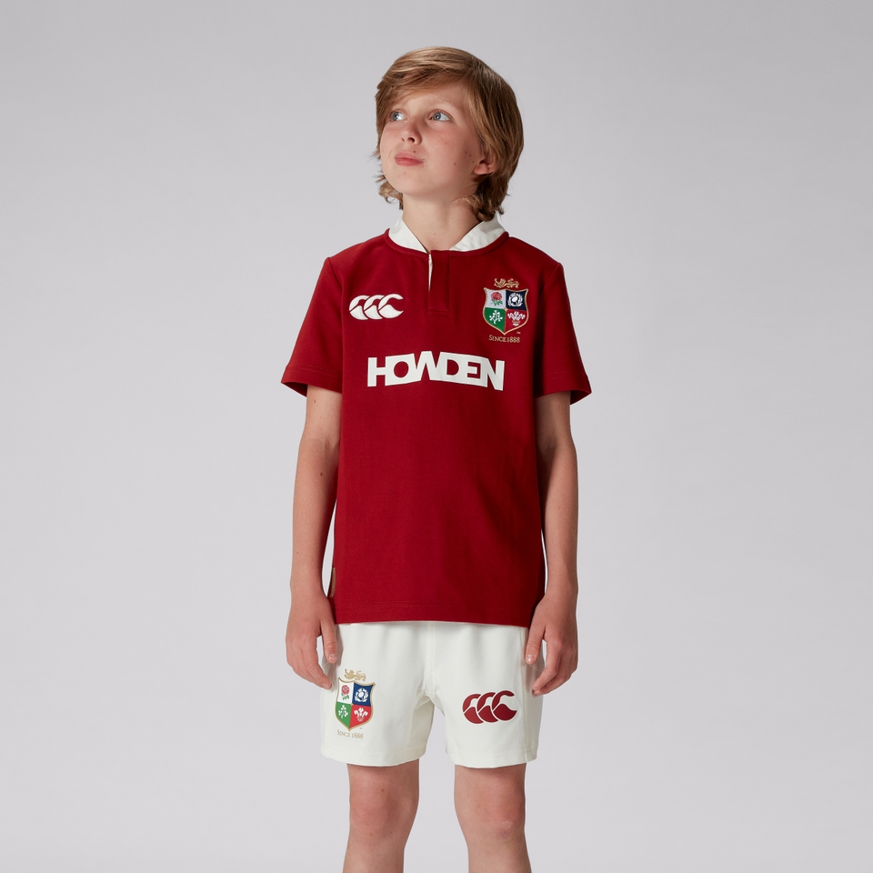 JUNIOR UNISEX BRITISH & IRISH LIONS CLASSIC SHORT SLEEVE JERSEY RED