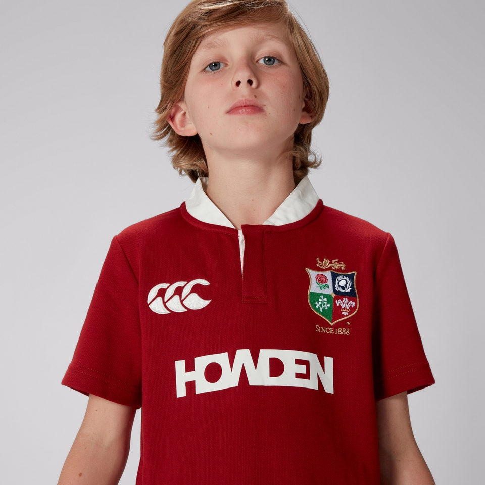 JUNIOR UNISEX BRITISH & IRISH LIONS CLASSIC SHORT SLEEVE JERSEY RED