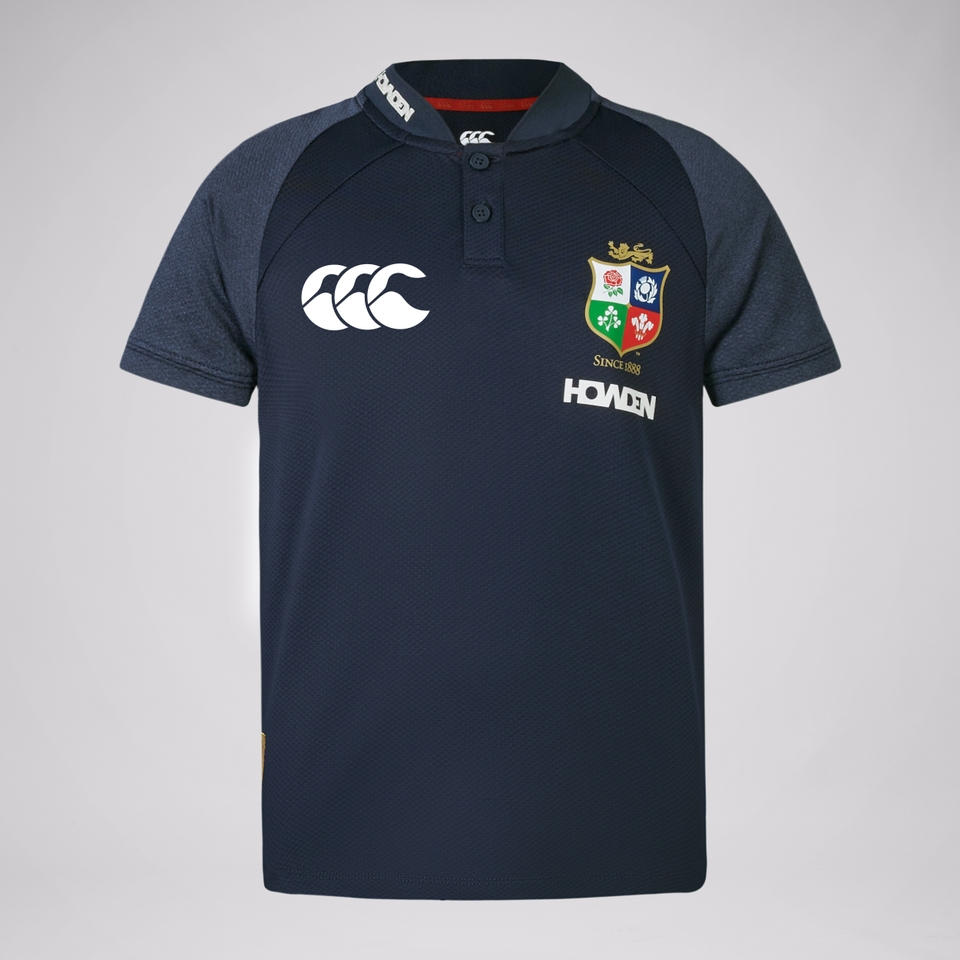 JUNIOR UNISEX BRITISH & IRISH LIONS POLO SHIRT NAVY