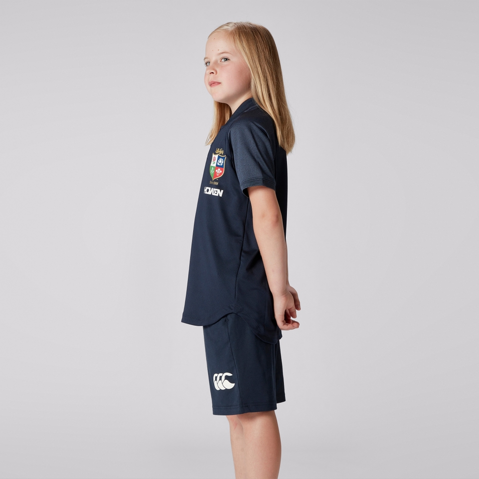 JUNIOR UNISEX BRITISH & IRISH LIONS POLO SHIRT NAVY