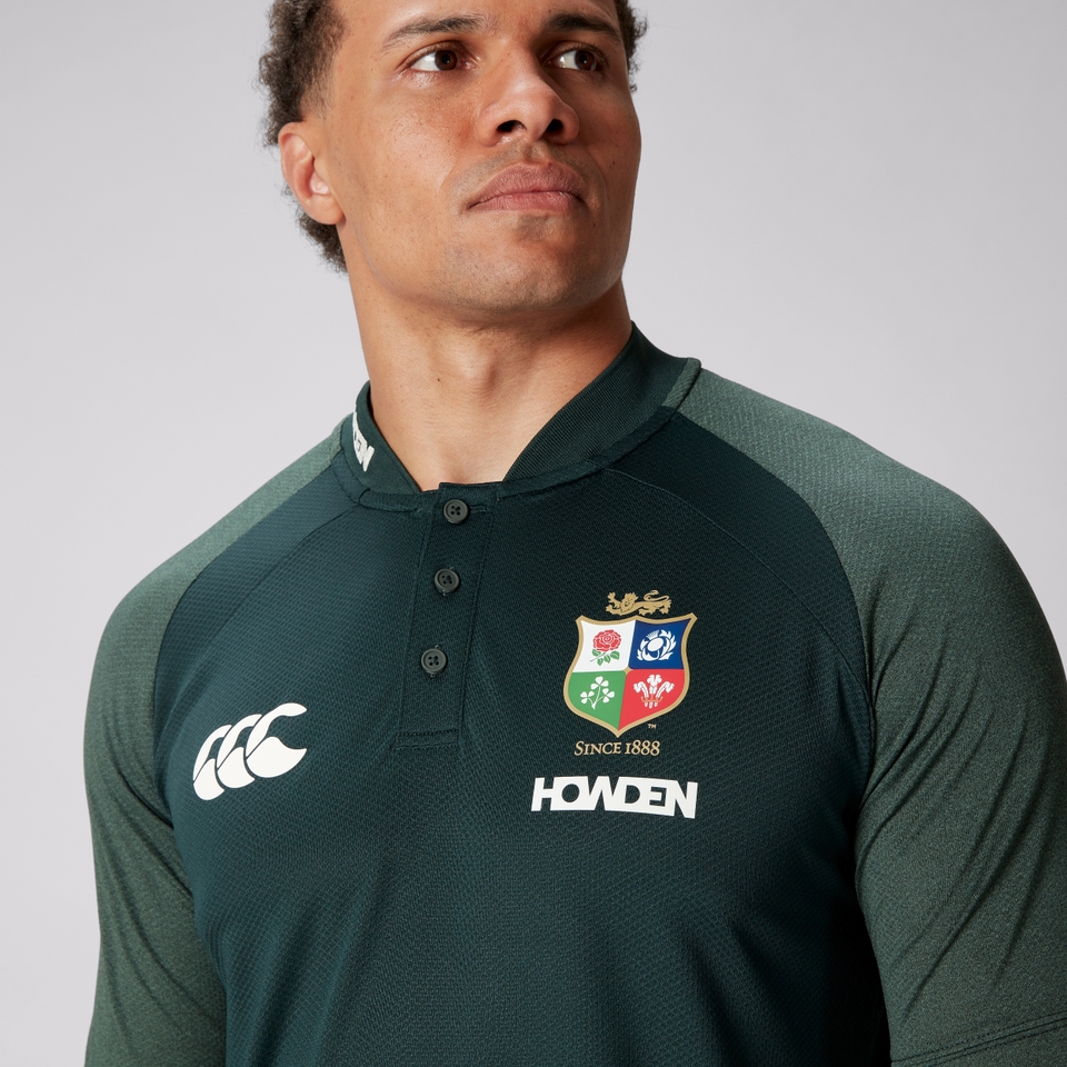MENS BRITISH & IRISH LIONS POLO SHIRT GREEN