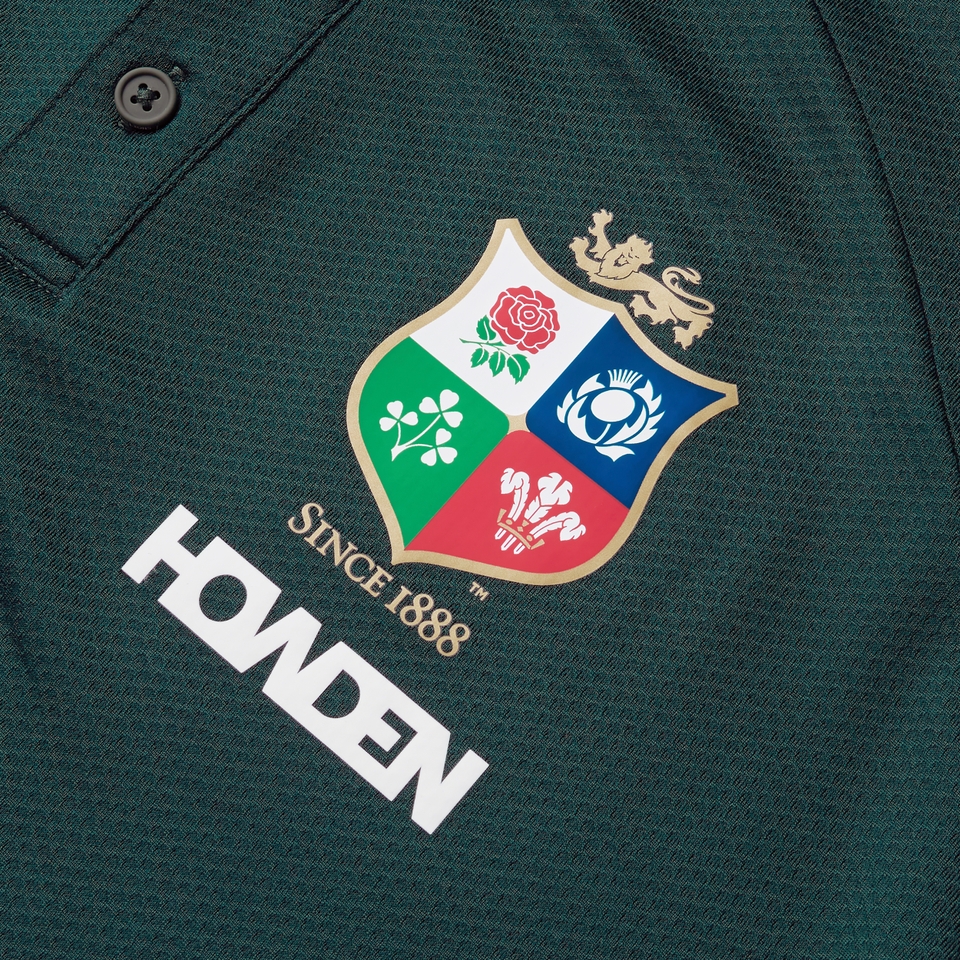 MENS BRITISH & IRISH LIONS POLO SHIRT GREEN