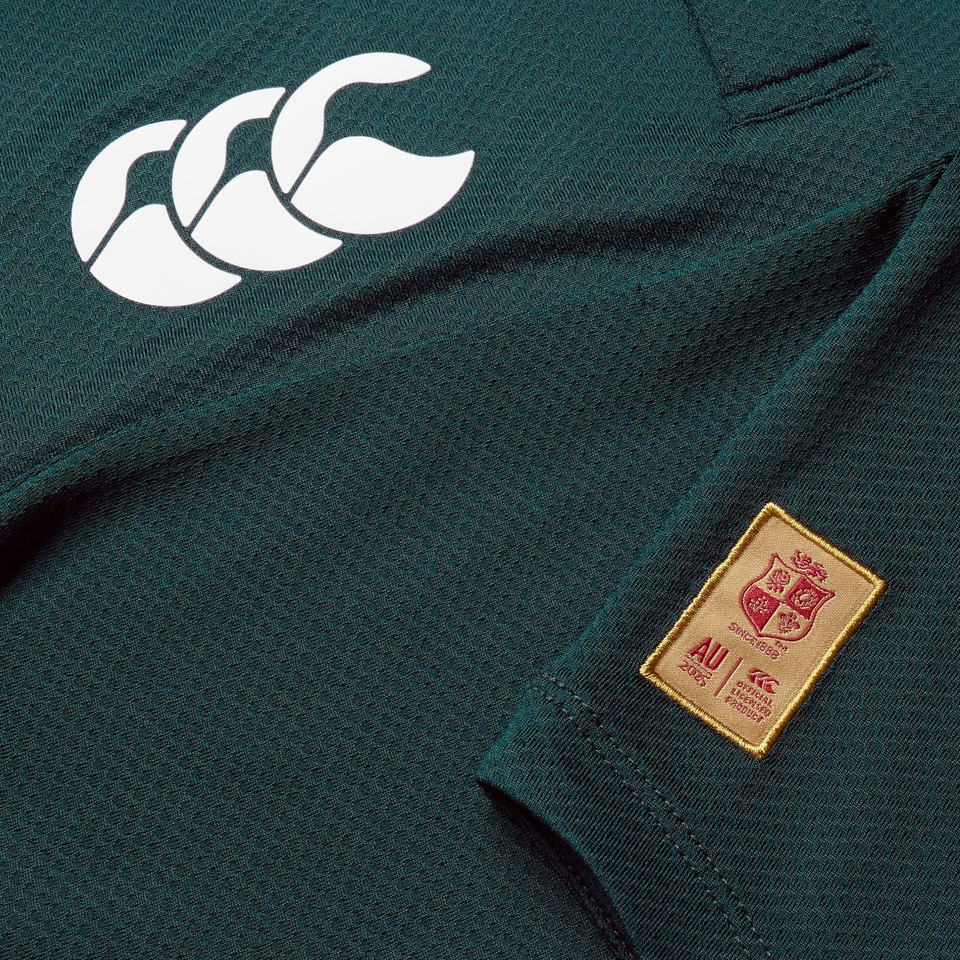MENS BRITISH & IRISH LIONS POLO SHIRT GREEN