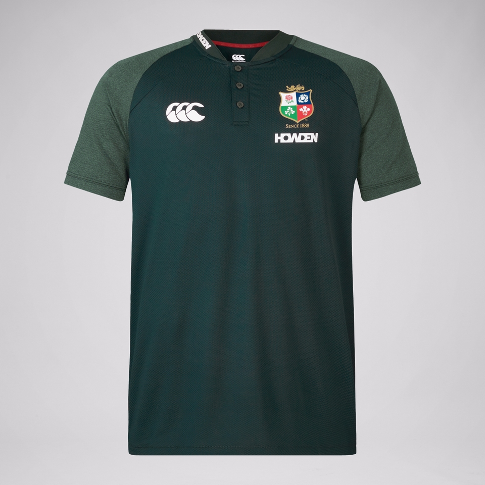 MENS BRITISH & IRISH LIONS POLO SHIRT GREEN
