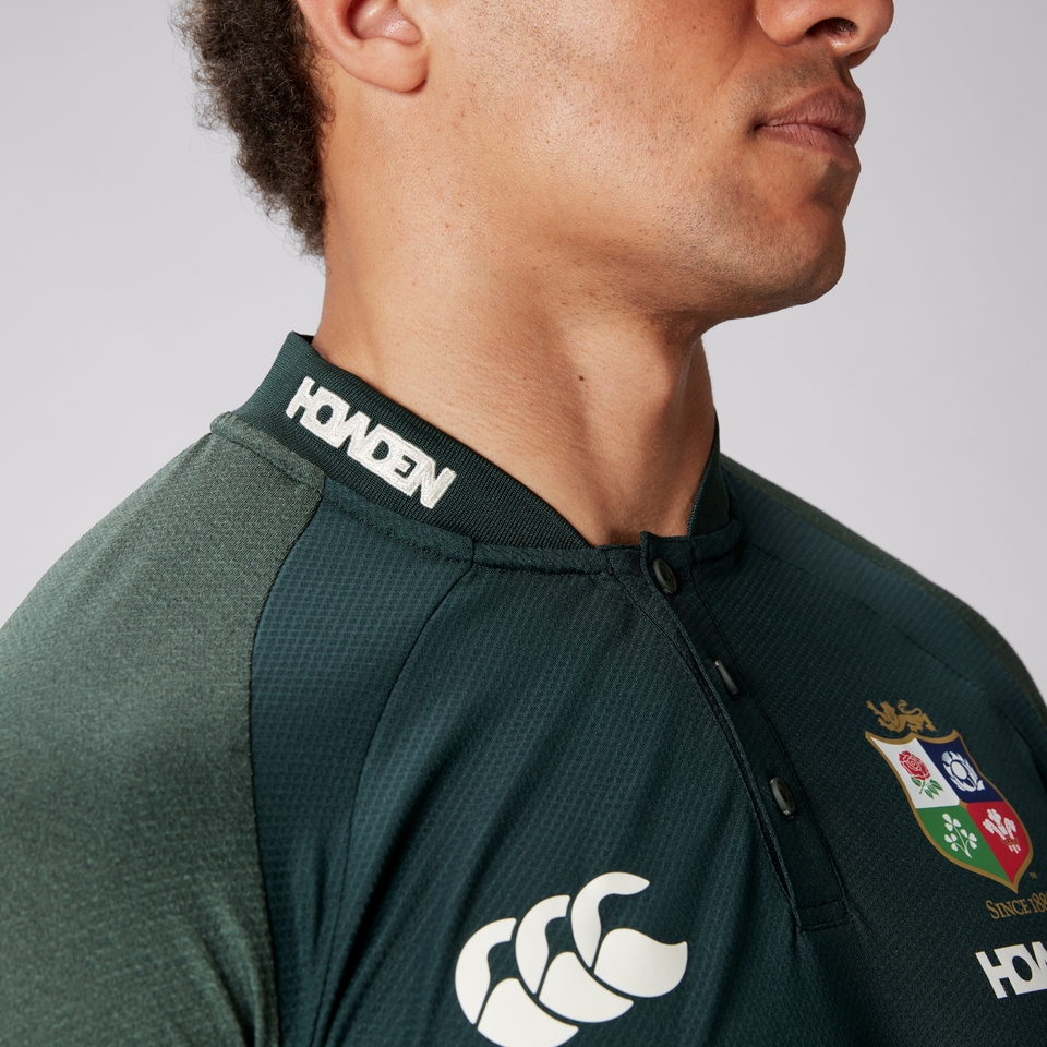 MENS BRITISH & IRISH LIONS POLO SHIRT GREEN
