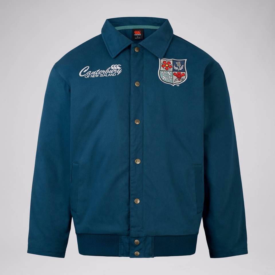 BRITISH & IRISH LIONS CCC HERITAGE QUILTED JACKET BLUE