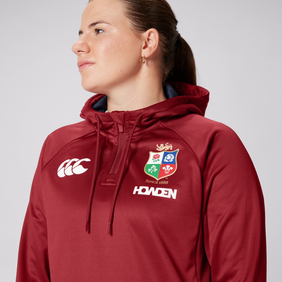 CANTERBURY BIL 1/4 ZIP HOODY W AF RED