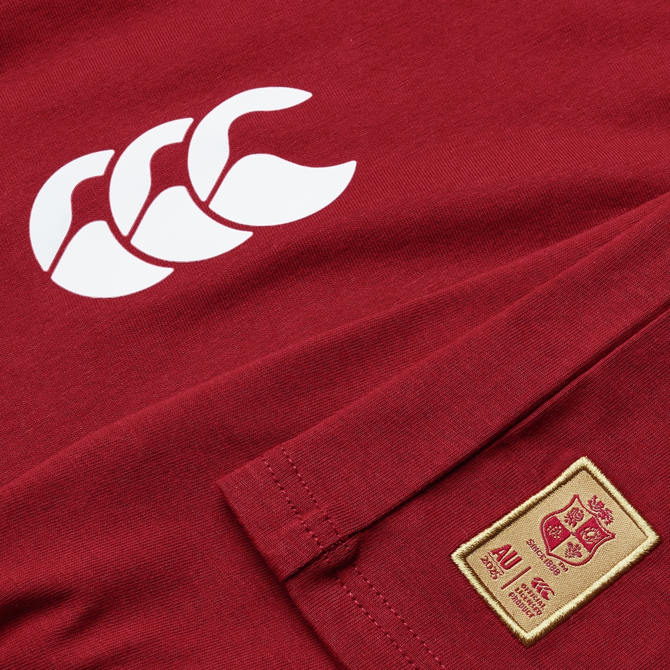 KIDS BRITISH & IRISH LIONS CCC COTTON JERSEY T-SHIRT RED