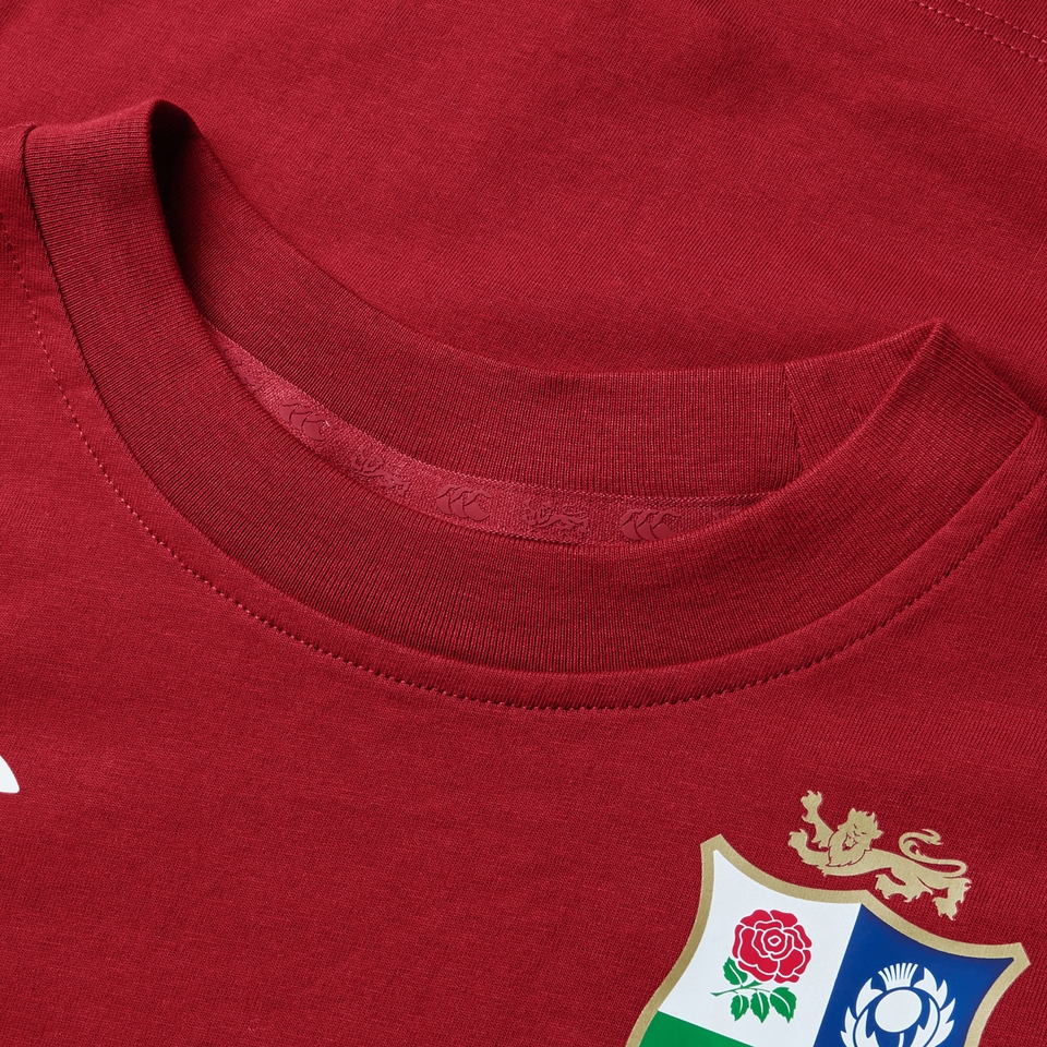 JUNIOR UNISEX BRITISH & IRISH LIONS COTTON JERSEY TEE RED