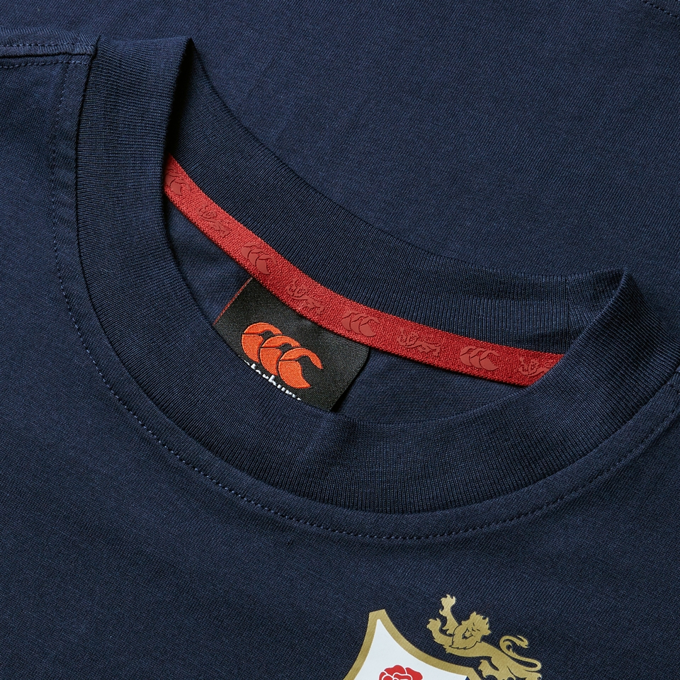 JUNIOR UNISEX BRITISH & IRISH LIONS COTTON JERSEY TEE NAVY