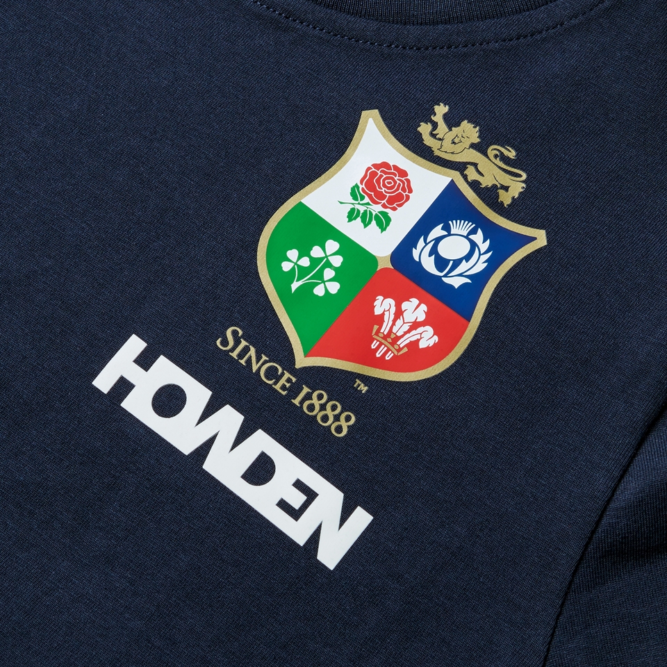 JUNIOR UNISEX BRITISH & IRISH LIONS COTTON JERSEY TEE NAVY