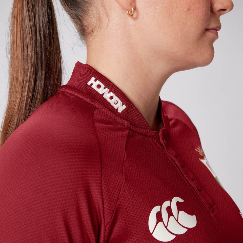 WOMENS BRITISH & IRISH LIONS POLO SHIRT RED