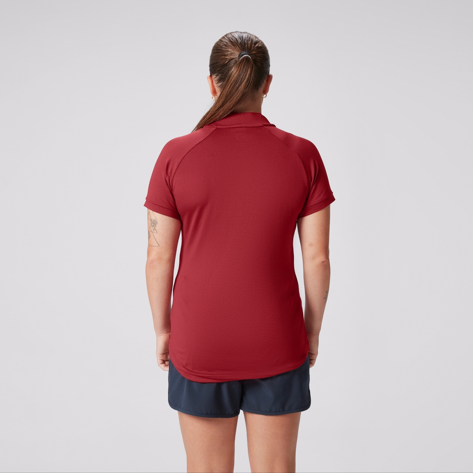 WOMENS BRITISH & IRISH LIONS POLO SHIRT RED
