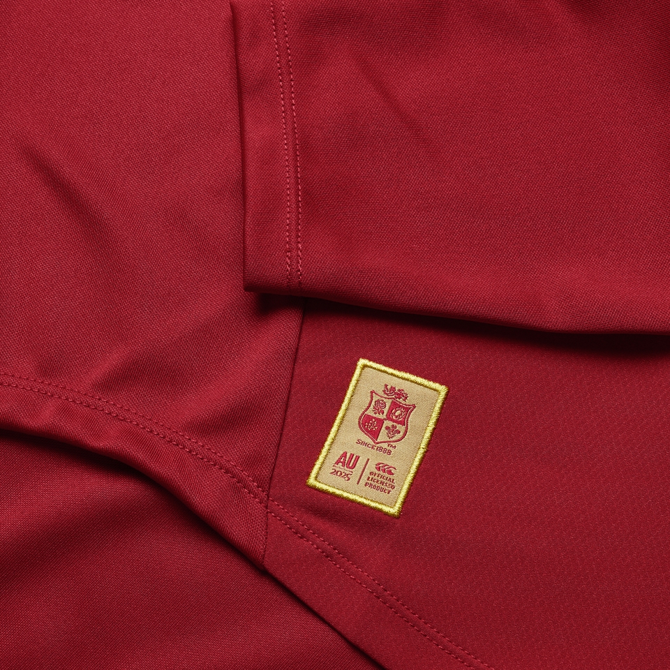 MENS BRITISH & IRISH LIONS DRILL TOP RED