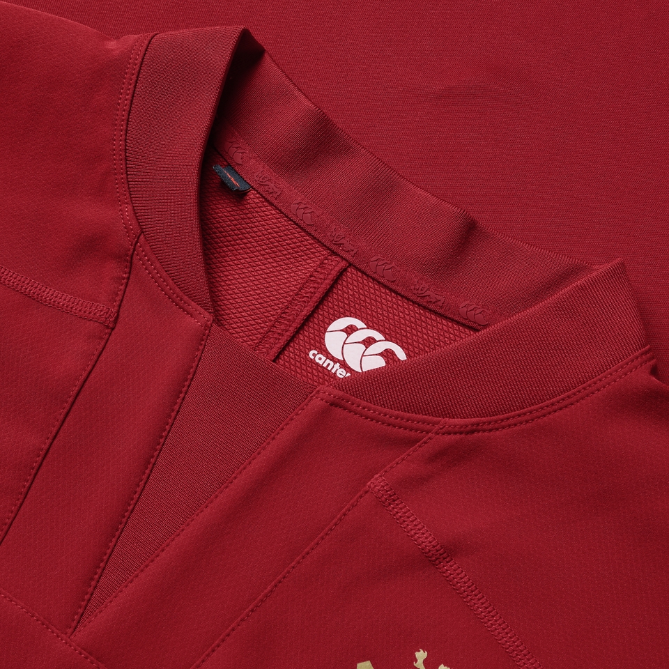 MENS BRITISH & IRISH LIONS DRILL TOP RED