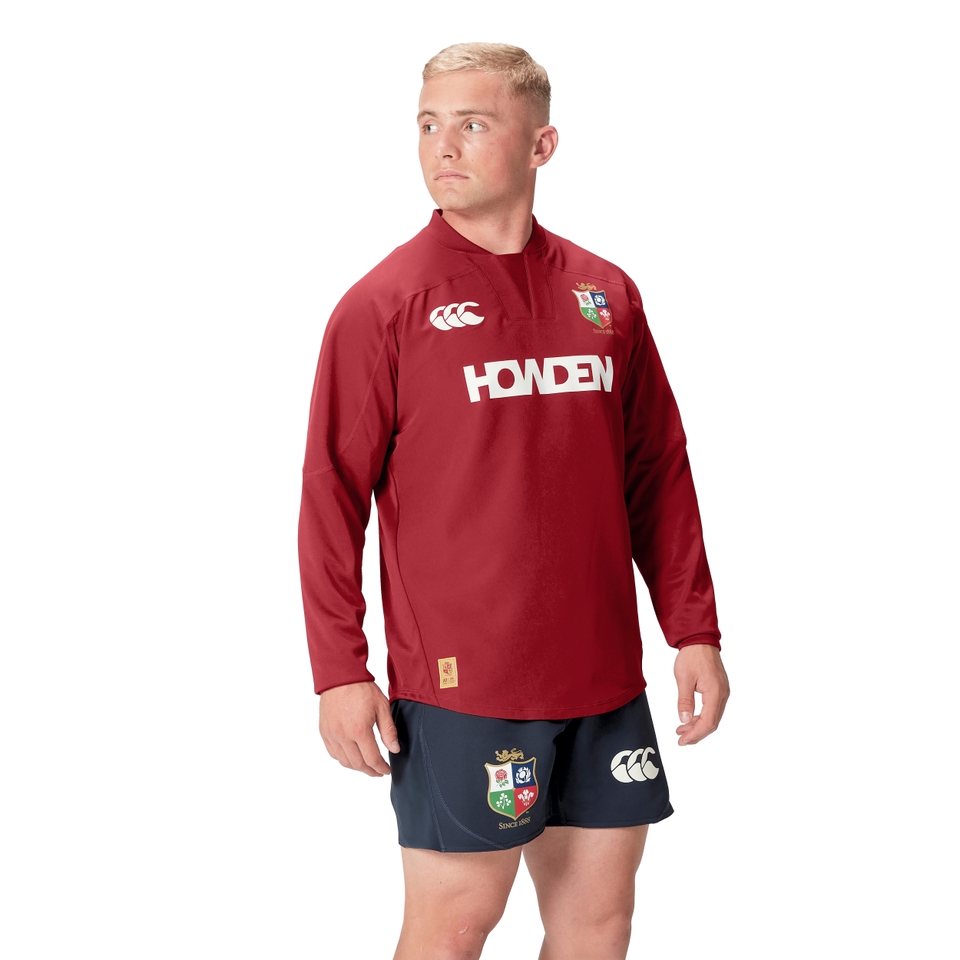 MENS BRITISH & IRISH LIONS DRILL TOP RED