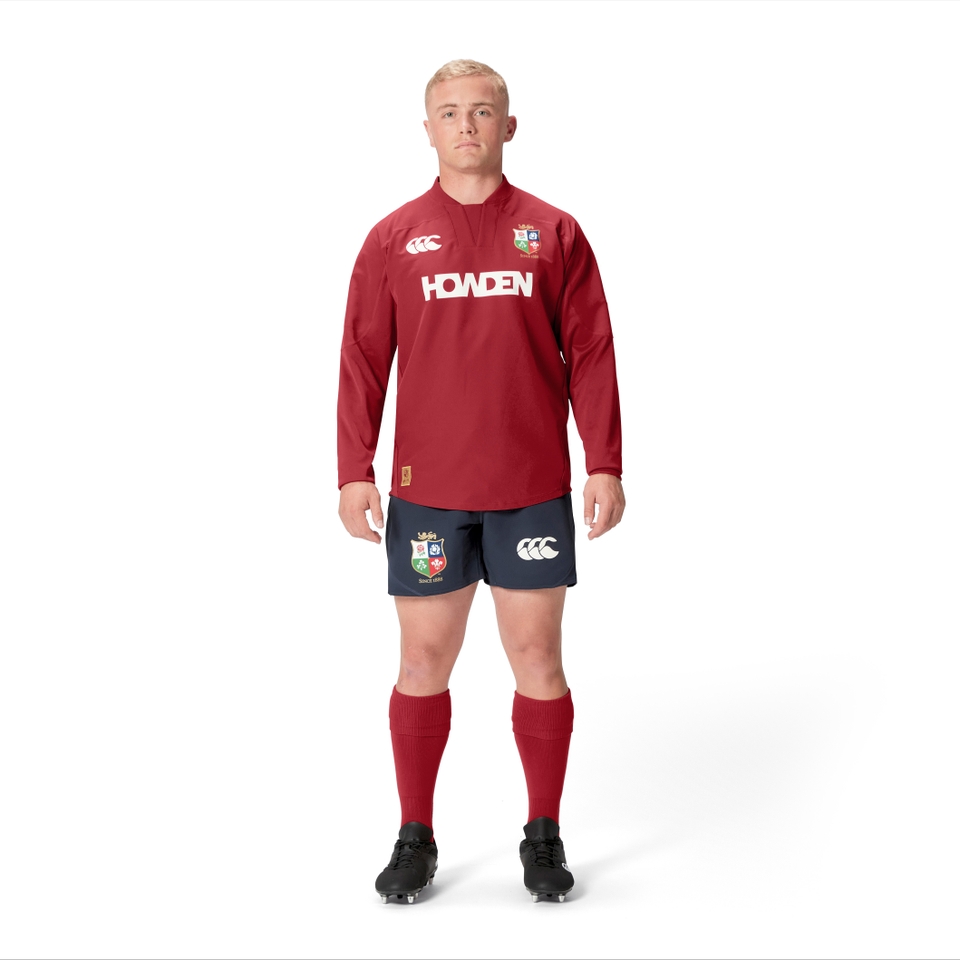 MENS BRITISH & IRISH LIONS DRILL TOP RED