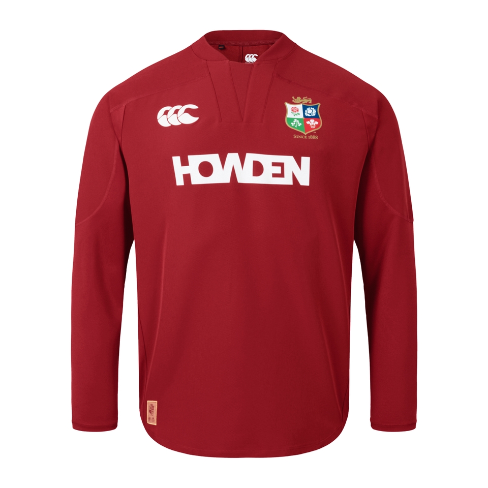 MENS BRITISH & IRISH LIONS DRILL TOP RED
